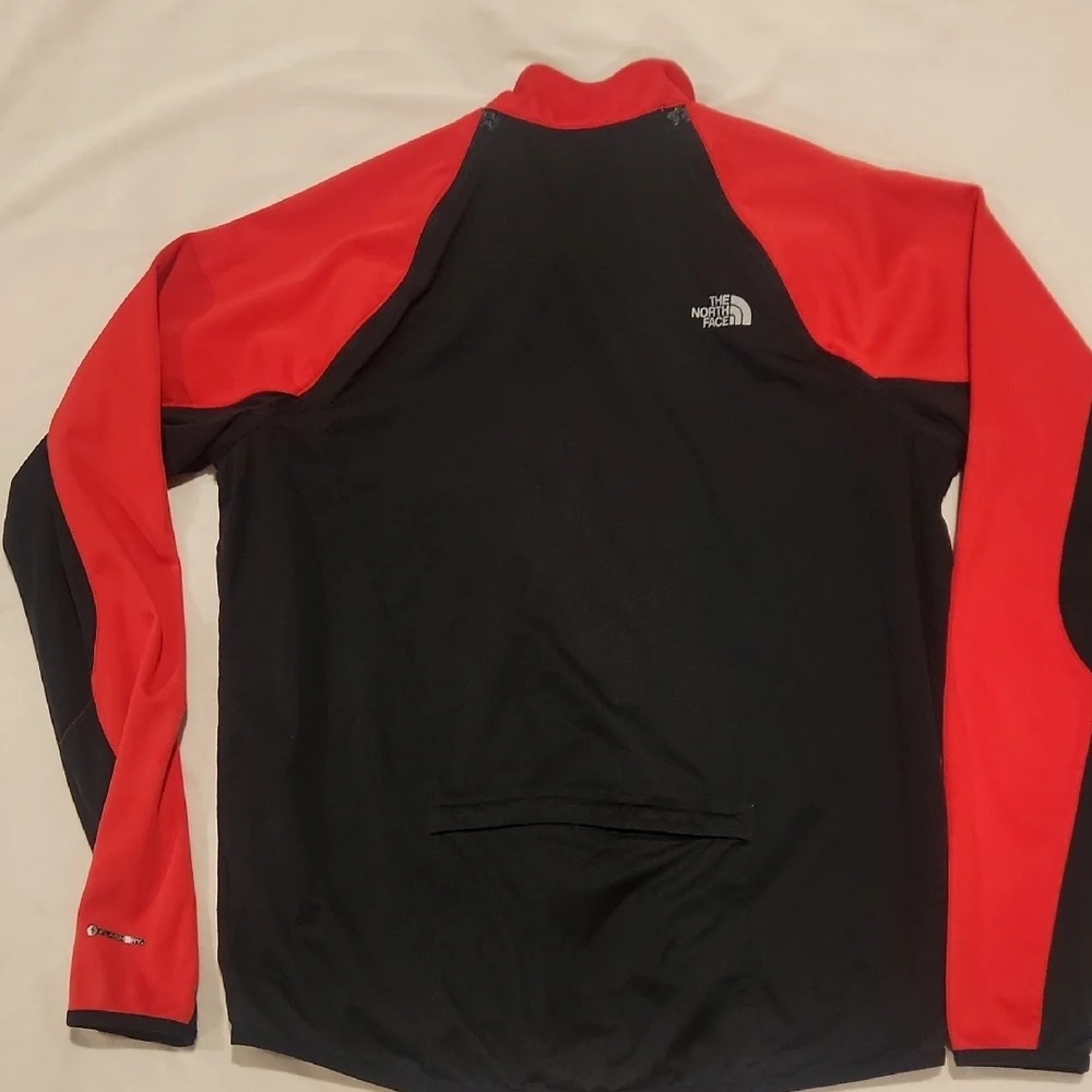 The North Face Men's Bold Red and Black Convertible Performance Jacket/vest